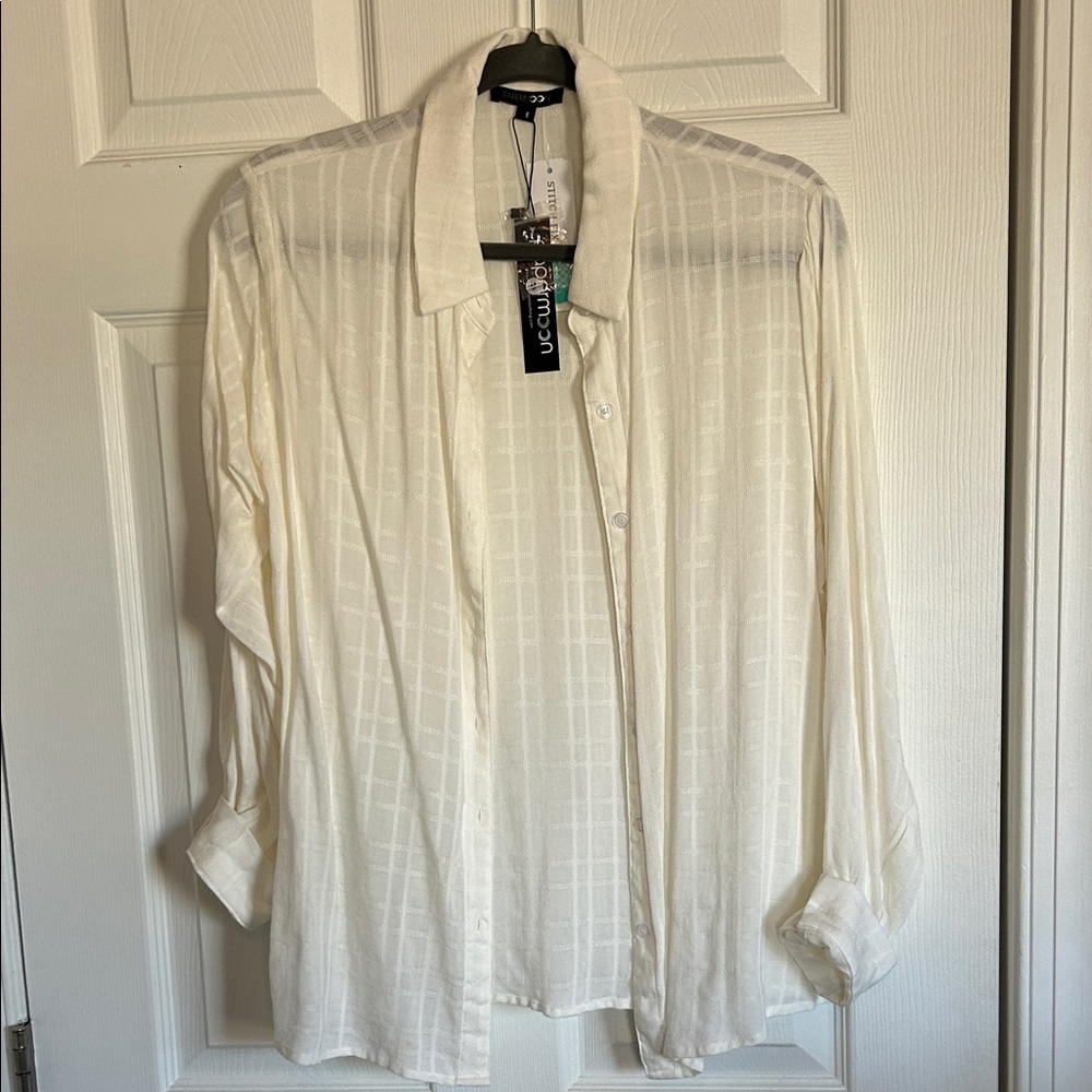 Papermoon Off-White Button Down Shirt